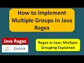 How to define multiple groups in a regular expression Java Regex Regex in java