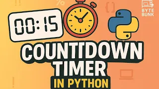 How to Build Countdown Timer in Python Easy Python Project for Beginners Python for beginners