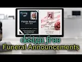Creating Custom Digital Funeral Announcements for Free A Guide for Funeral Directors and Families