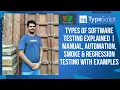Types of Software Testing Explained Manual Automation Smoke Regression Testing with Examples