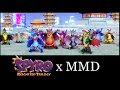 Lagu Spyro Reignited Trilogy X MMD (at gods mercy)