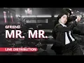 Download Lagu [UPDATE] GFRIEND 여자친구 - MR. MR. Cover | Line Distribution