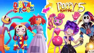 The Amazing Digital Circus Change The Fashion with Poppy Playtime 5 | Cartoon Soul