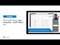 Introducing Staff Check-ins - a Microsoft Teams app template