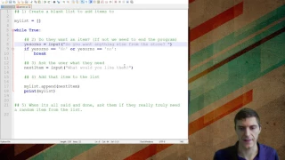 Learning Python Level 4 1 Shopping List