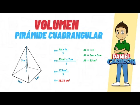 Download MP3 VOLUMEN DE UNA PIRAMIDE CUADRANGULAR Super facil  - para principiantes