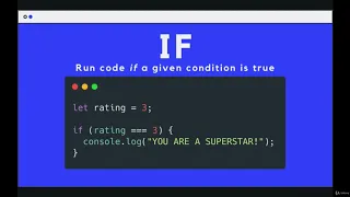 Controlling Program Logic and Flow If Statements -The Modern JavaScript Bootcamp