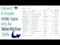 Develop a fluent search enabled HTML Table with DataTables Net