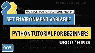 How to set Environment Variable for Python in Urdu Python Tutorial for Beginners in Hindi Urdu