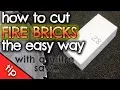 How to cut Fire Bricks the EASY way with a mitre saw by VOGMAN