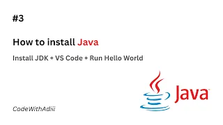 Java Series Episode 3 How to Install Java JDK 24 Run Your First Java Program