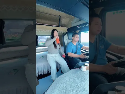 Hai vợ chồng tài xế thay nhau lái xe đầu kéo #viral #automobile #truckingjobs #trucklife