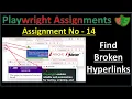 Playwright Assignment 14 Find Broken Hyperlinks Pradeep Nailwal
