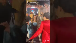 دبكه لانا مع اليوتيوبر في حفله خطوبه غيث مروان وساره 