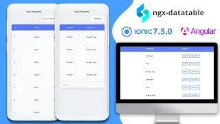 Ionic - NGX Datatable Angular