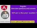 Angular Interview What is Router outlet