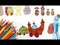 Drawing and Colouring In The Night Garden Characters Igglepiggle Upsy Daisy Makka Pakka More