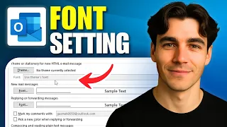 How To Change Default Font Size In Outlook Fo NewEmails Replies AndForwardsOnWindows Tutorial 2026