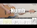 Numb - Linkin Park | Fingerstyle Guitar | TAB + Chords + Lyrics