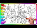 Coloring Pages MY LITTLE PONY - Mane 8 and Princesses How to color My Little Pony Easy Drawing Art