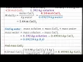 CHEM 201 - Solutions Converting Between Molarity and Molality