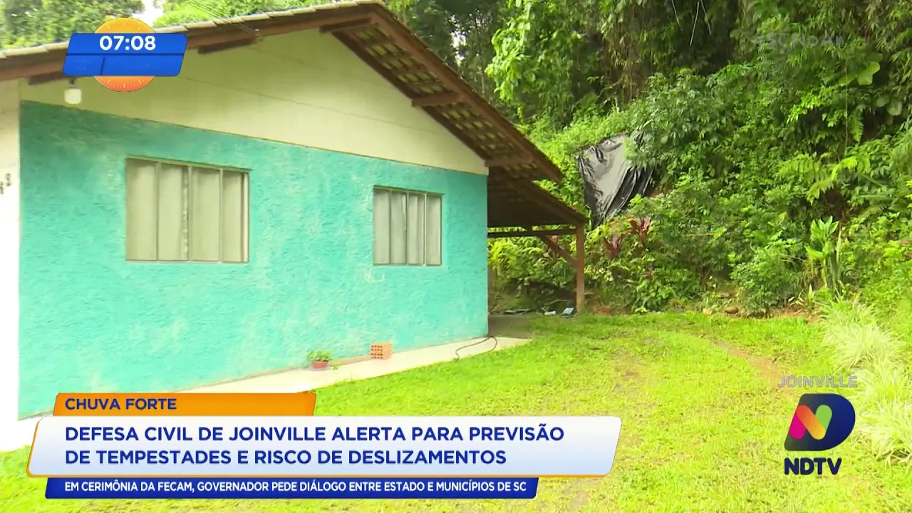 Defesa Civil de Joinville alerta para previsão de tempestades