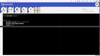 Import Cyberbot py module to the Microbit using the Python editor