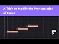 ACE Studio Tips A Trick to Modify the Pronunciation of
