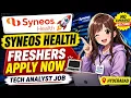 Freshers Syneos Health Hiring 2026 Tech Compliance Analyst Job Apply Now