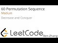Leetcode 60 Permutation Sequence
