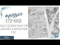 My MASSIVE Etsy PDF Haul for Christmas and Winter
