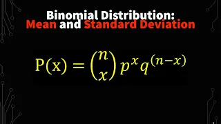 Binomial Distribution Mean Variance and Standard Deviation