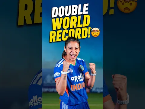 Smriti Mandhana Creates Two Major World Records! #cricket #smritimandhana #shorts