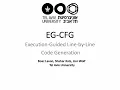 EG-CFG Execution Guided Line-by-Line Code Generation