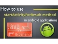 startActivityForResult and onActivityResult methods working in android