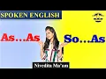 Difference between as as and so as Improve your Spoken English with Nivedita Ma am