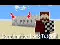 Minecraft Combination Lock - Redstone Combination Lock Tutorial