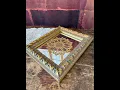 Mirror Craft Using Spackle And A Stencil