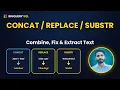 CONCAT REPLACE SUBSTR in BigQuery SQL Advanced Text Parsing