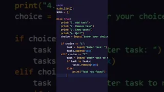 Todo list app in 15sec using Python python projects for beginners
