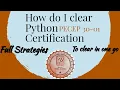 How Do I for Python PCEP-30-01 Exam Python Certification Study Material