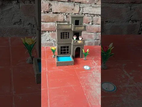Miniature clay house 🏠 || #clayhouse #mudhouse #craft