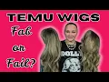 Beginner Wig Bootcamp Episode - TEMU WIGS Fab or Fail