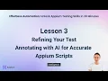 Outdated Version Appium Script Generation Lesson 3