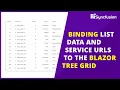 Binding List Data and Service URLs to the Blazor TreeGrid