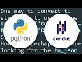 Convert columns to string in Pandas