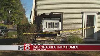 Arrest made after car crashes through house in Thomaston