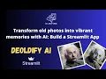 Transform old photos into Vibrant Memories with Deoldify AI Build a Streamlit App