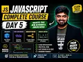 Day 5 JavaScript Objects this Keyword Explained new Keyword Arrays Introduction