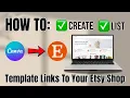 How to Create List Editable Canva Templates on Etsy
